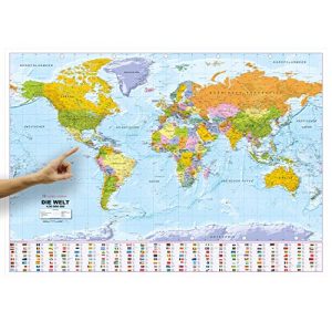 Weltkarte ORBIT GLOBES & MAPS, XXL, deutsch, 136 x 96 cm