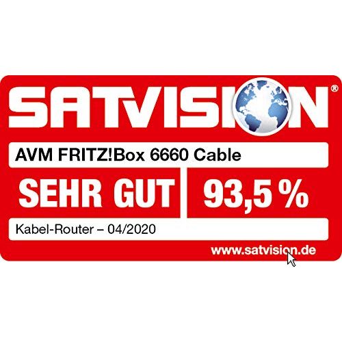 WiFi-6-Router AVM FRITZ!Box 6660 Cable DOCSIS-3.1-Kabel