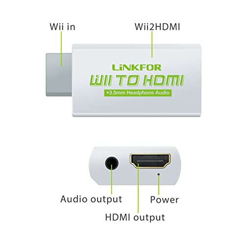 Wii-to-HDMI LiNKFOR Wii HDMI Stick Adapter Wii zu HDMI