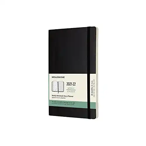 Wochenplaner Moleskine, Terminkalender 2021/2022, Softcover