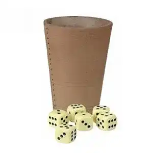Würfelbecher KSS Senioren Großer Leder XXL 12 cm Hoch