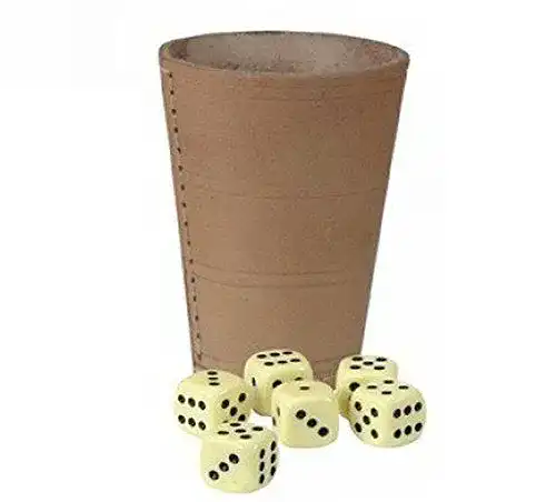 Würfelbecher KSS Senioren Großer Leder XXL 12 cm Hoch