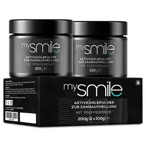 Zahnpulver mysmile Aktivkohle Pulver 200g