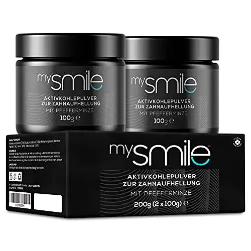 Zahnpulver mysmile Aktivkohle Pulver 200g