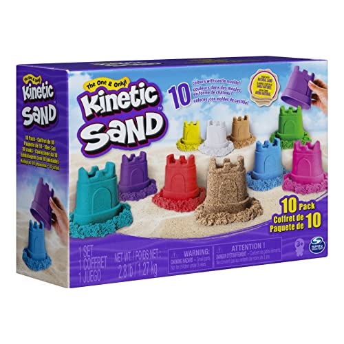 Zaubersand Kinetic Sand Burgenförmchen mit Sand 10er-Set