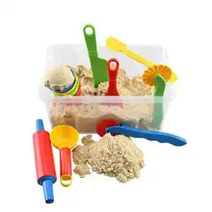 Zaubersand Kinetic Sand WABA Fun 2.5 kg Set in Schatzkiste 13tlg.