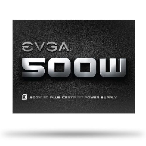 500W-Netzteil EVGA 500 W1, 80+ WHITE 500W, 3 Jahre Garantie