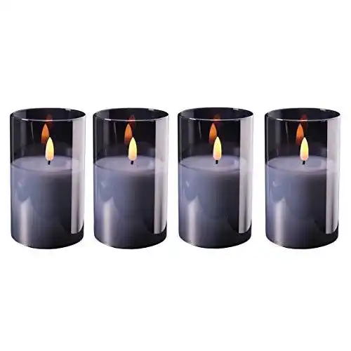 Adventskerzen Klocke Dekorationsbedarf, LED im Glas, 4er