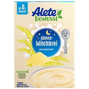 Alete-Babynahrung Alete bewusst Abend-Milchbrei, 400 g