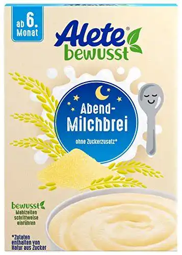 Alete-Babynahrung Alete bewusst Abend-Milchbrei, 400 g