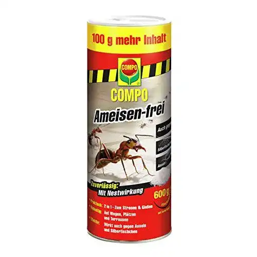 Die beste Ameisenstreumittel Compo Ameisen-frei, mit Nestwirkung, 600 g 2026 Test Bestseller Ameisenstreumittel Compo Ameisen-frei, mit Nestwirkung, 600 g