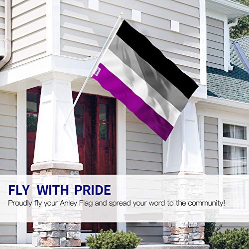 Asexuell-Flagge Anley Fly Breeze 3×5 Fuß Asexuelle Pride-Flagge