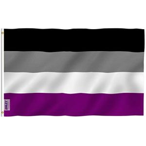 Asexuell-Flagge Anley Fly Breeze 3×5 Fuß Asexuelle Pride-Flagge