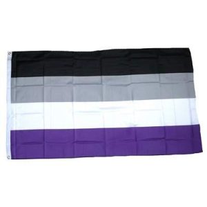 Asexuell-Flagge FahnenMax Flagge Asexuell NEU 90 x 150 cm