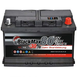 Autobatterie 80Ah BlackMax 12V Starterbatterie