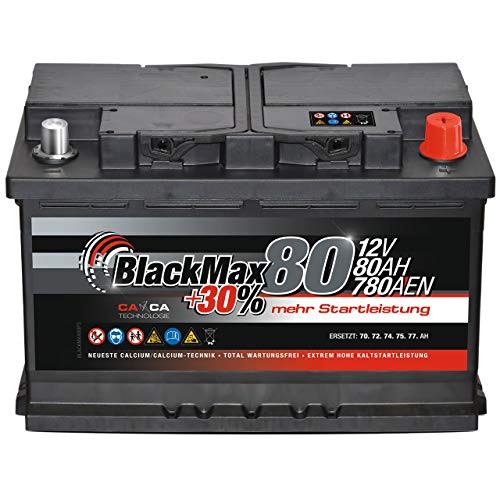 Die beste autobatterie 80ah blackmax 12v starterbatterie Bestsleller kaufen