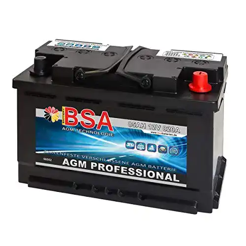Autobatterie 85Ah AGM Batterie Start Stop