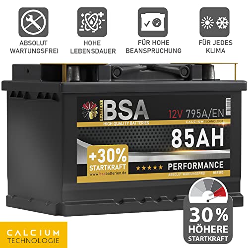 Autobatterie 85Ah BSA 12V Batterie
