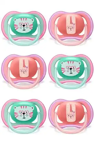Avent-Schnuller Philips Avent Schnuller 18 Monate + Girl Mix 6er