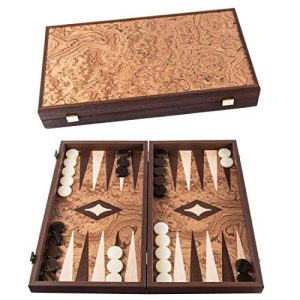 Backgammon Holz Manopoulos ‘Walnuss’ Backgammon Set
