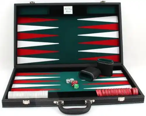 Backgammon-Koffer Ludomax Großer Backgammon Turnier Koffer