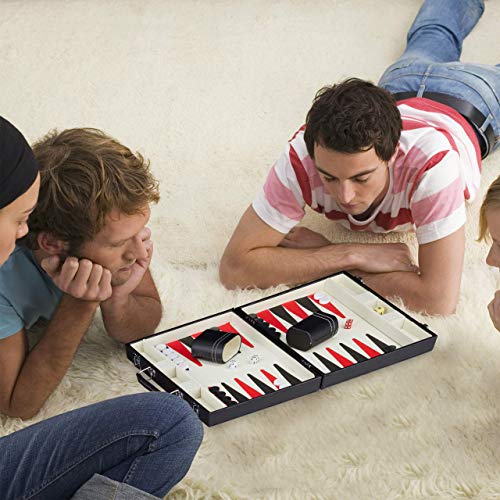 Backgammon-Koffer Relaxdays 10023503 hochwertiges Set