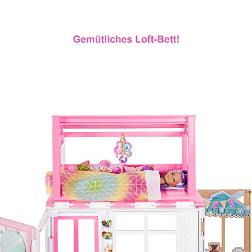 Barbie-Haus Barbie HCD48 Puppenhaus-Spielset mit Puppe