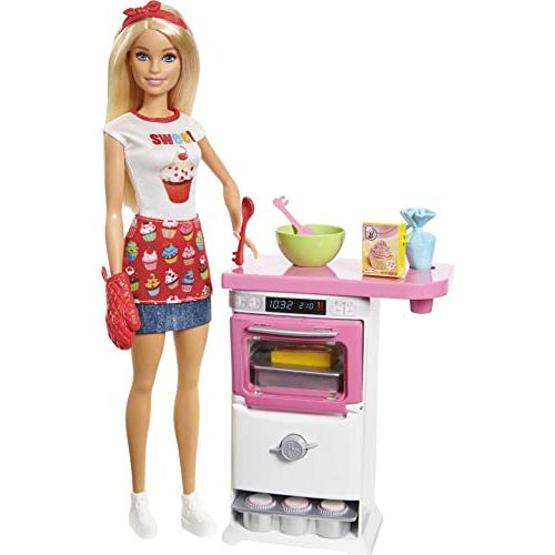 Barbie-Puppe Barbie FHP57 Puppe mit Backofen und Gebäck