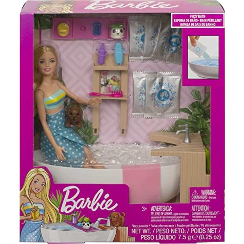 Barbie-Puppe Barbie GJN32 Wellnesstag Puppe (blond) u. Spielset