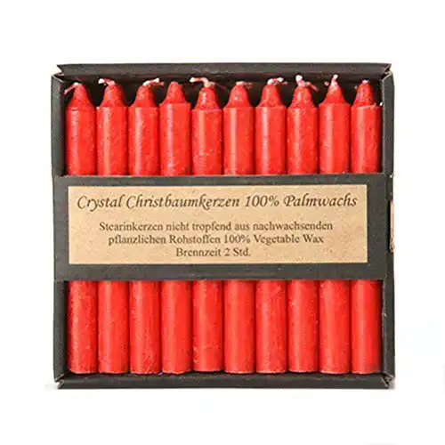 Baumkerze Crystal 20er Set 100% Palmwachs