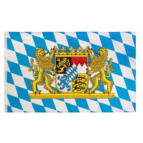 Die beste bayern flagge aricona bayern flagge 90 x 150 cm messing oesen Bestsleller kaufen