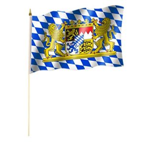 Bayern-Flagge Stockflagge/Stockfahne Bayern mit Löwen Flagge