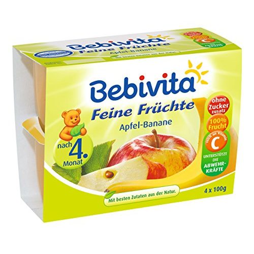 Bebivita-Babynahrung Bebivita Apfel-Banane, 6 x 400 g