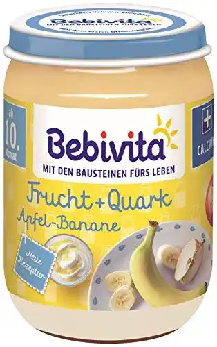 Bebivita-Brei Bebivita Frucht & Joghurt Quark DUO Apfel-Banane