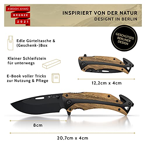 Bergkvist-Messer BERGKVIST ® K29 Tiger Klappmesser 3-in-1