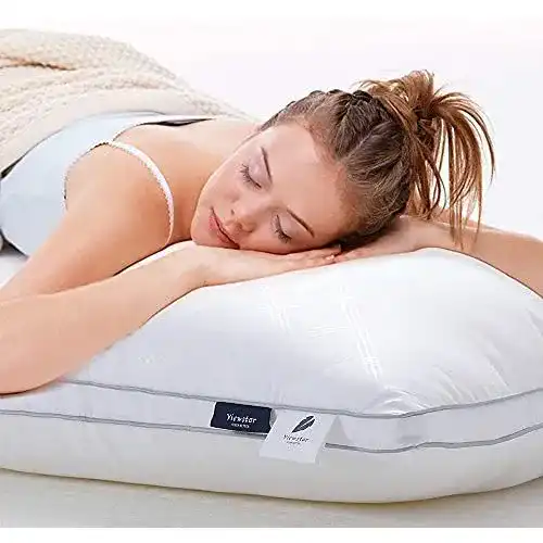 Bettkissen viewstar Kopfkissen 80×80 2er Set, Mikrofaser Füllung