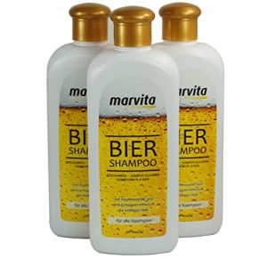Bier-Shampoo Marvita BIER SHAMPOO, mit Hopfen Extrakt, 3er