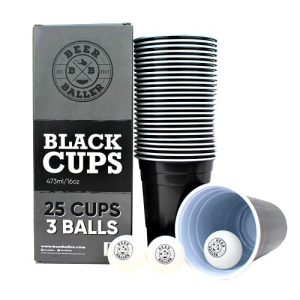 Bierpong-Becher Beer Baller BeerBaller® Black Cups Set