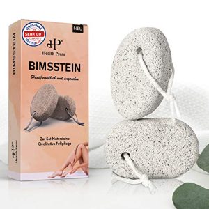Bimsstein Health Press Fußpflege 2er-Set Hornhautentferner Grob
