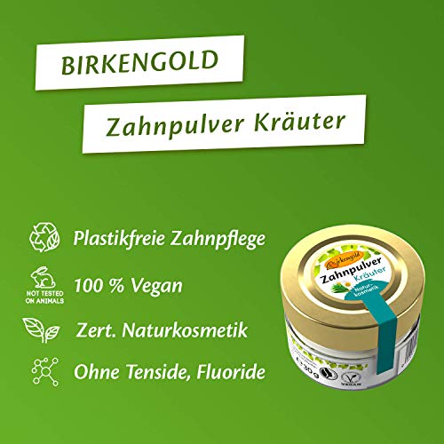 Birkengold-Zahnpulver Birkengold Zahnpulver Kräuter 30 g Glas