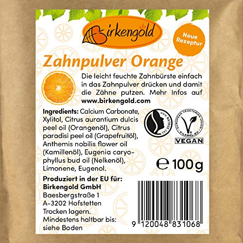 Birkengold-Zahnpulver Birkengold Zahnpulver Orange 100 G