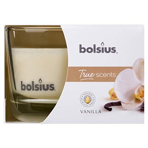 Bolsius-Kerzen bolsius Duftkerze im Glas, mittelgroß, Vanille