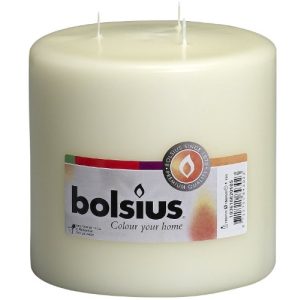 Bolsius-Kerzen bolsius Multi-Wick Kerze, Paraffin Wachs, Elfenbein