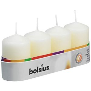 Bolsius-Kerzen bolsius Stumpenkerzen Elfenbein 60/40 mm 4 Stck