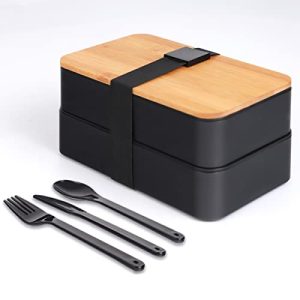 Brotdose Bambus VBOK IGFE Bento Box Japanisch mit Fächern