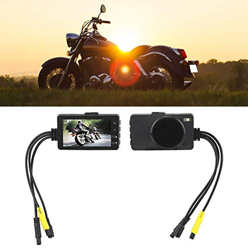 Dashcam Motorrad Aramox Motorrad Doppelkamera, 3-Zoll-LCD