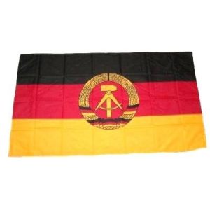 DDR-Flagge Fahnenwelt Fahne Stockflagge DDR NEU 30 x 45 cm