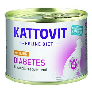 Diabetes-Katzenfutter Finnern – Kattovit 10 x High Fibre 185g
