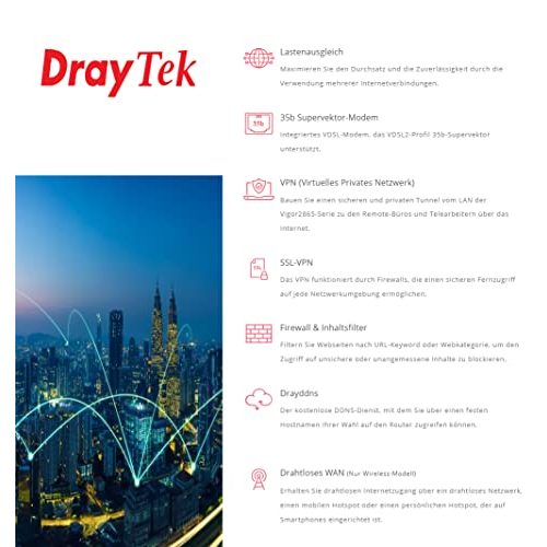 DrayTek-Router DrayTek Vigor 2865 Series Dual-WAN VPN Firewall
