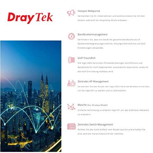 DrayTek-Router DrayTek Vigor 2865 Series Dual-WAN VPN Firewall